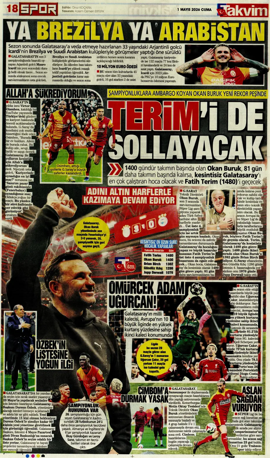 Fenerbahçe'den Salah bombası: Görüşme yapıldı | Sporun manşetleri - 9 Fenerbahçe'den Salah bombası: Görüşme yapıldı | Sporun manşetleri - 9