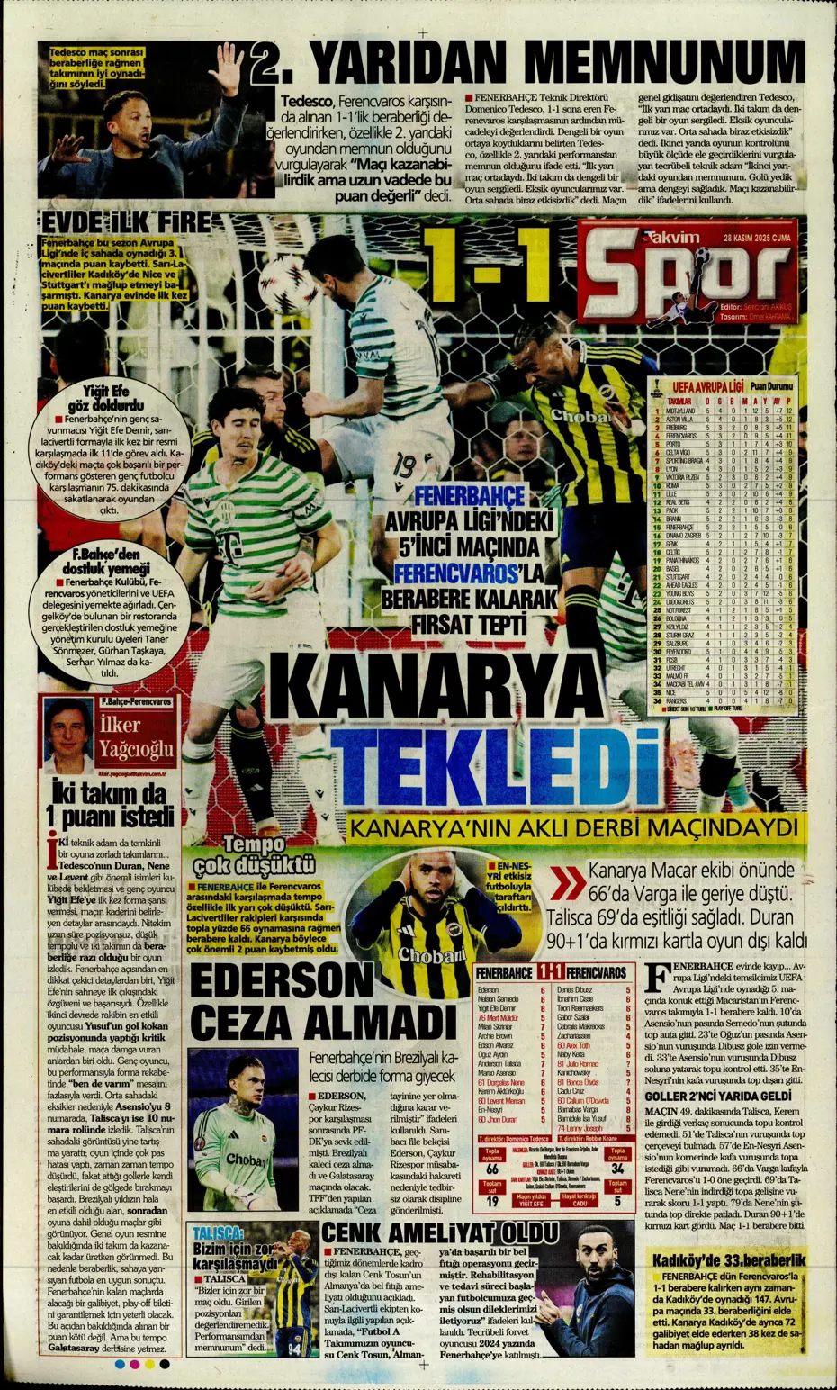 "Avrupa'nın lideri Samsunspor" | Sporun manşetleri - 4