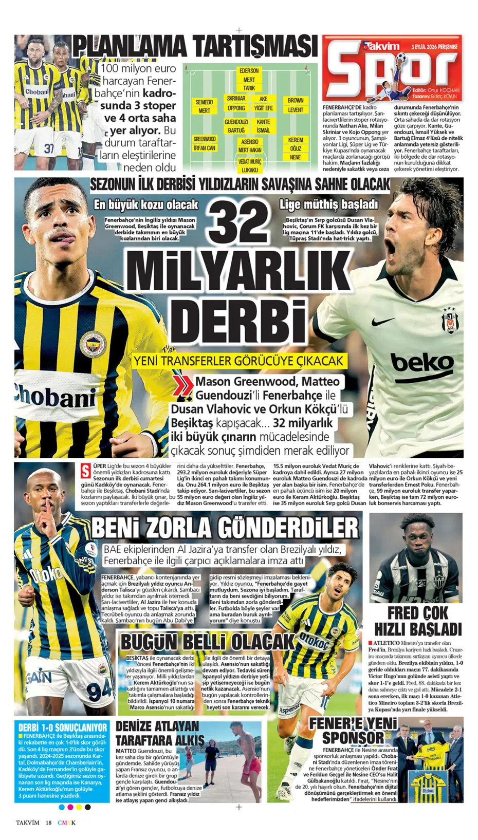 Can Uzun derken 2 isim daha! Fenerbahçe'den son gün bombaları | Sporun manşetleri - 20 Can Uzun derken 2 isim daha! Fenerbahçe'den son gün bombaları | Sporun manşetleri - 20
