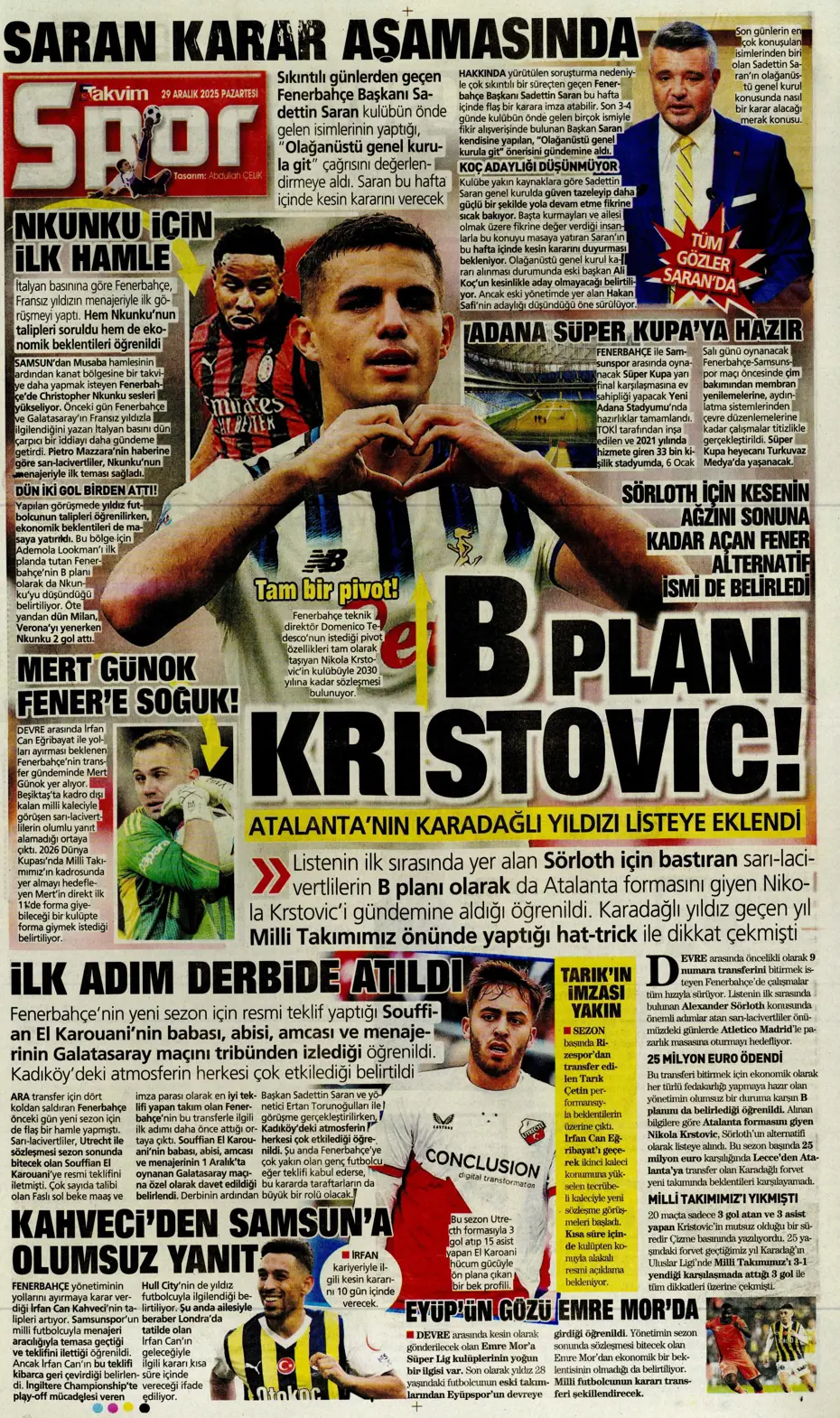 "Fenerbahçe'nin büyük umutlarla transfer ettiği isim Galatasaray'a" | Sporun manşetleri - 9