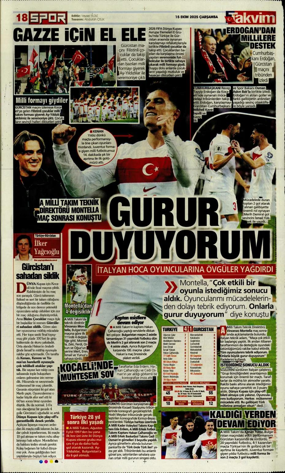"Gürcistan'a dünyayı dar ettik" | Sporun manşetleri - 5