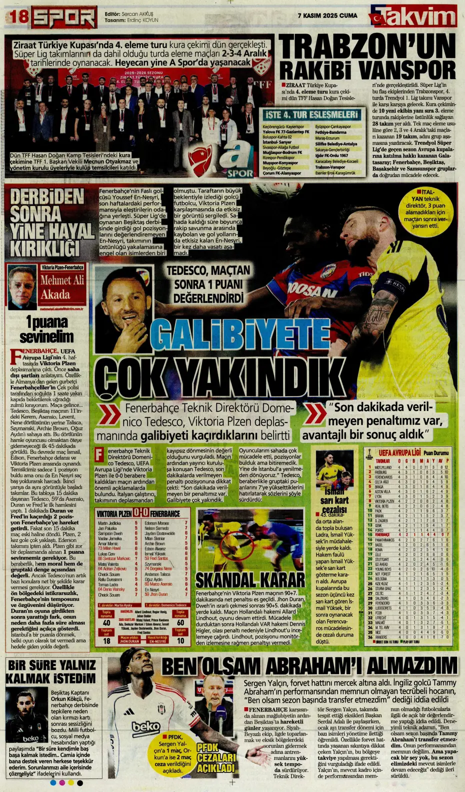 "Hakem Fenerbahçe'nin 2 puanını çaldı" | Sporun manşetleri - 5