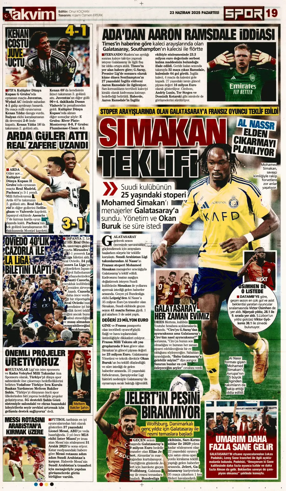 "Fenerbahçe'den Jadon Sancho bombası" | Sporun manşetleri - 3