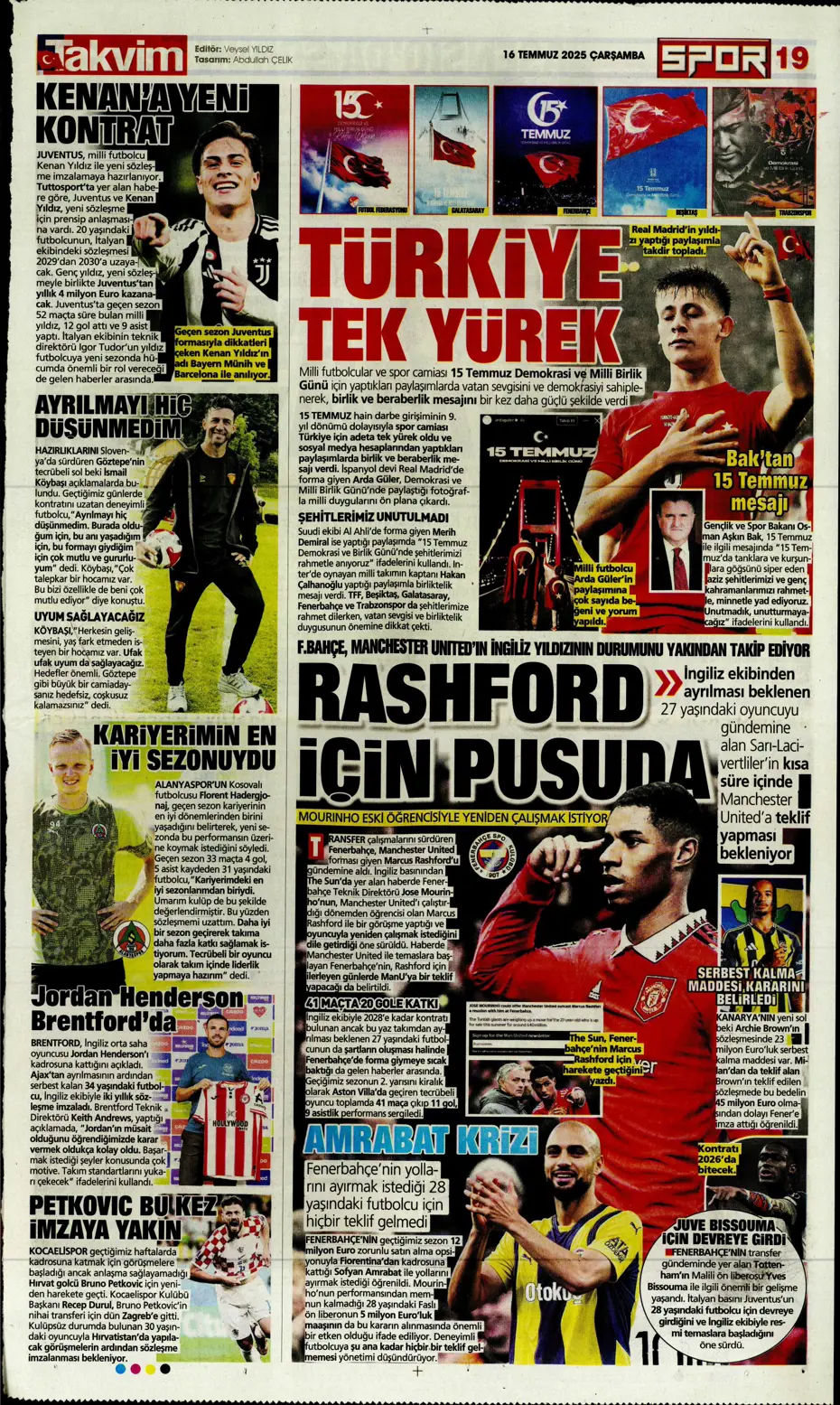 "Sofyan Amrabat'tan şok eden tavır" | Sporun manşetleri - 4