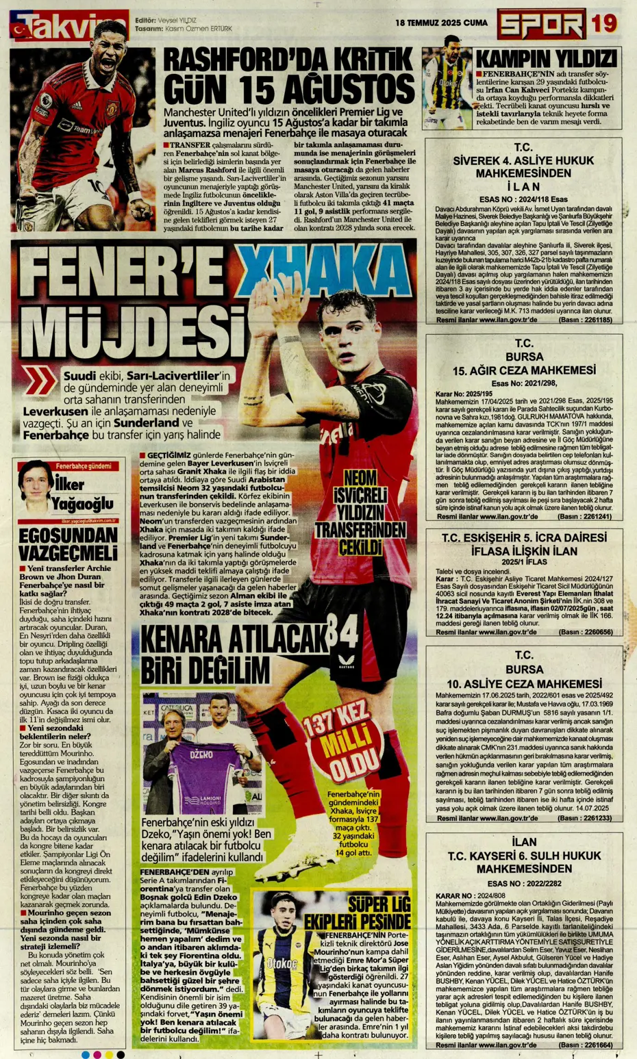 "Fenerbahçe'ye En-Nesyri piyangosu" | Sporun manşetleri - 4