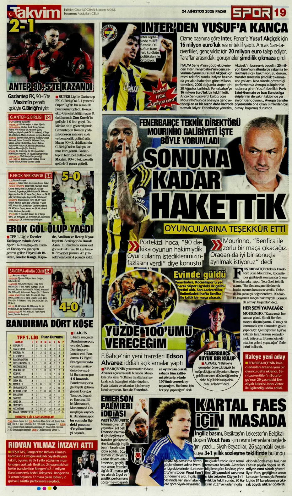 "Galatasaray'a üçlü piyango" | Sporun manşetleri - 4
