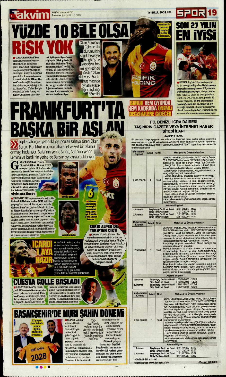 "Fenerbahçe'den David Alaba bombası" | Sporun manşetleri - 3