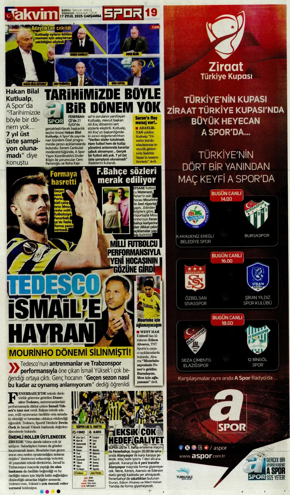 "Okan Buruk'un İlkay-Sane planı" | Sporun manşetleri - 3
