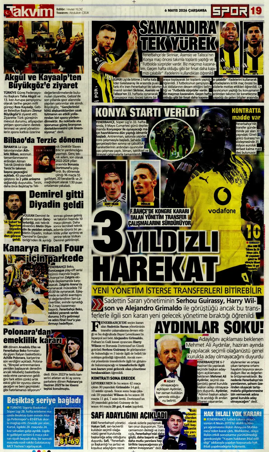 Sadettin Saran giderayak 3 yıldızı Fenerbahçe'ye kazandırıyor | Sporun manşetleri - 12 Sadettin Saran giderayak 3 yıldızı Fenerbahçe'ye kazandırıyor | Sporun manşetleri - 12
