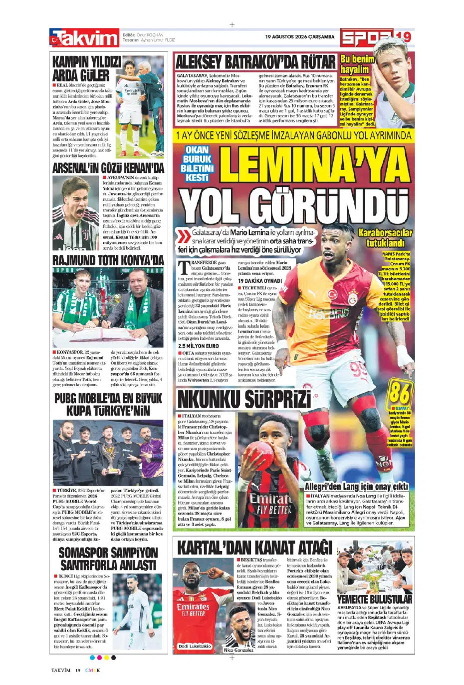 "Batrakov: Galatasaray'a gidiyorum" | Sporun manşetleri - 24