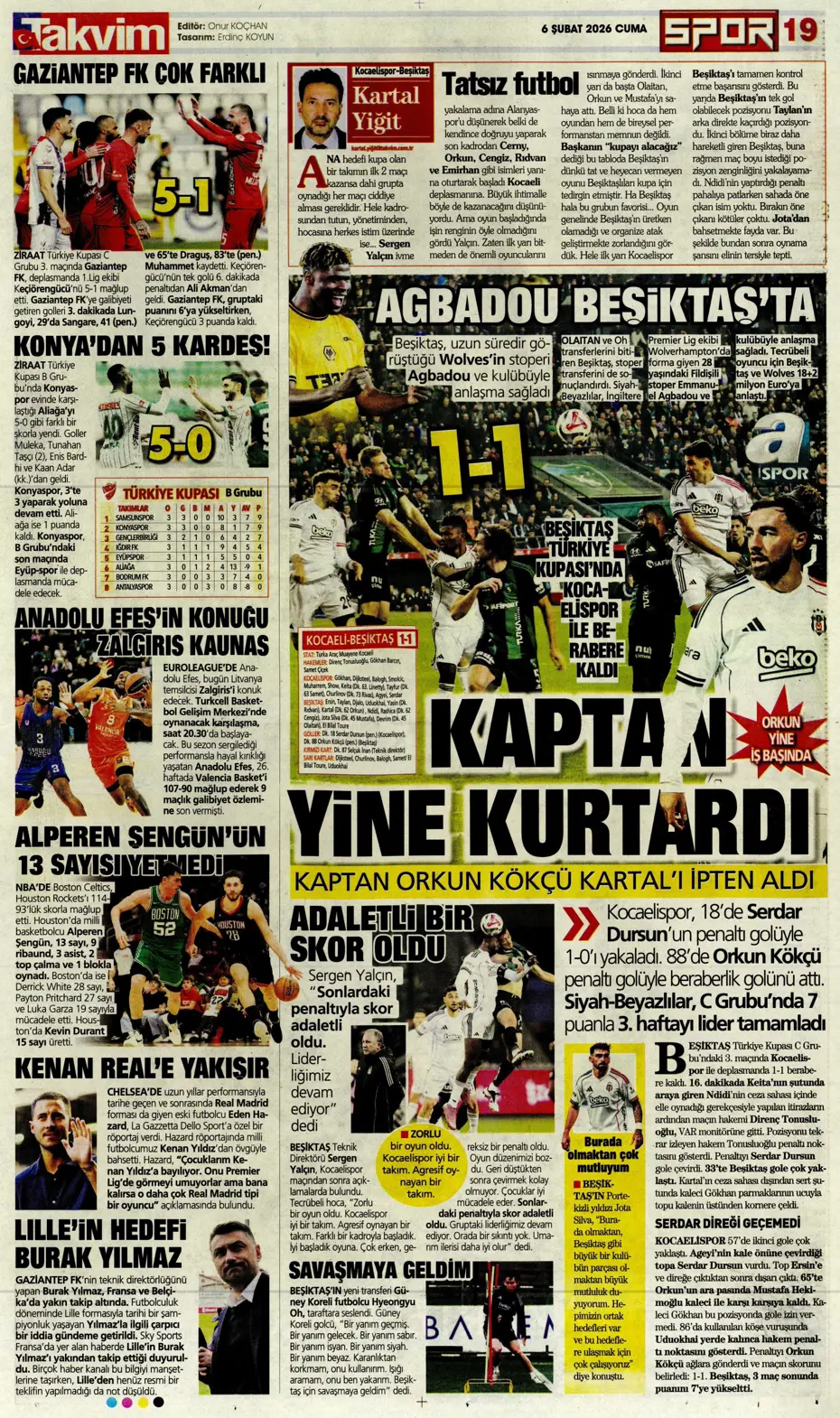 "Transferin son günü Aral Şimşir bombası" | Sporun manşetleri - 4 "Transferin son günü Aral Şimşir bombası" | Sporun manşetleri - 4