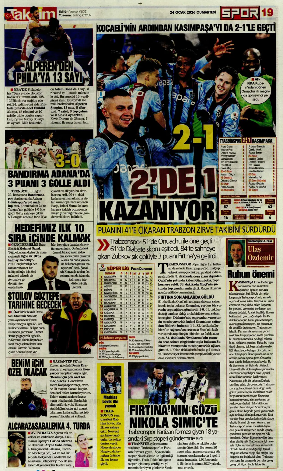 "Yaser Asprilla, Galatasaray'da" | Sporun manşetleri - 19