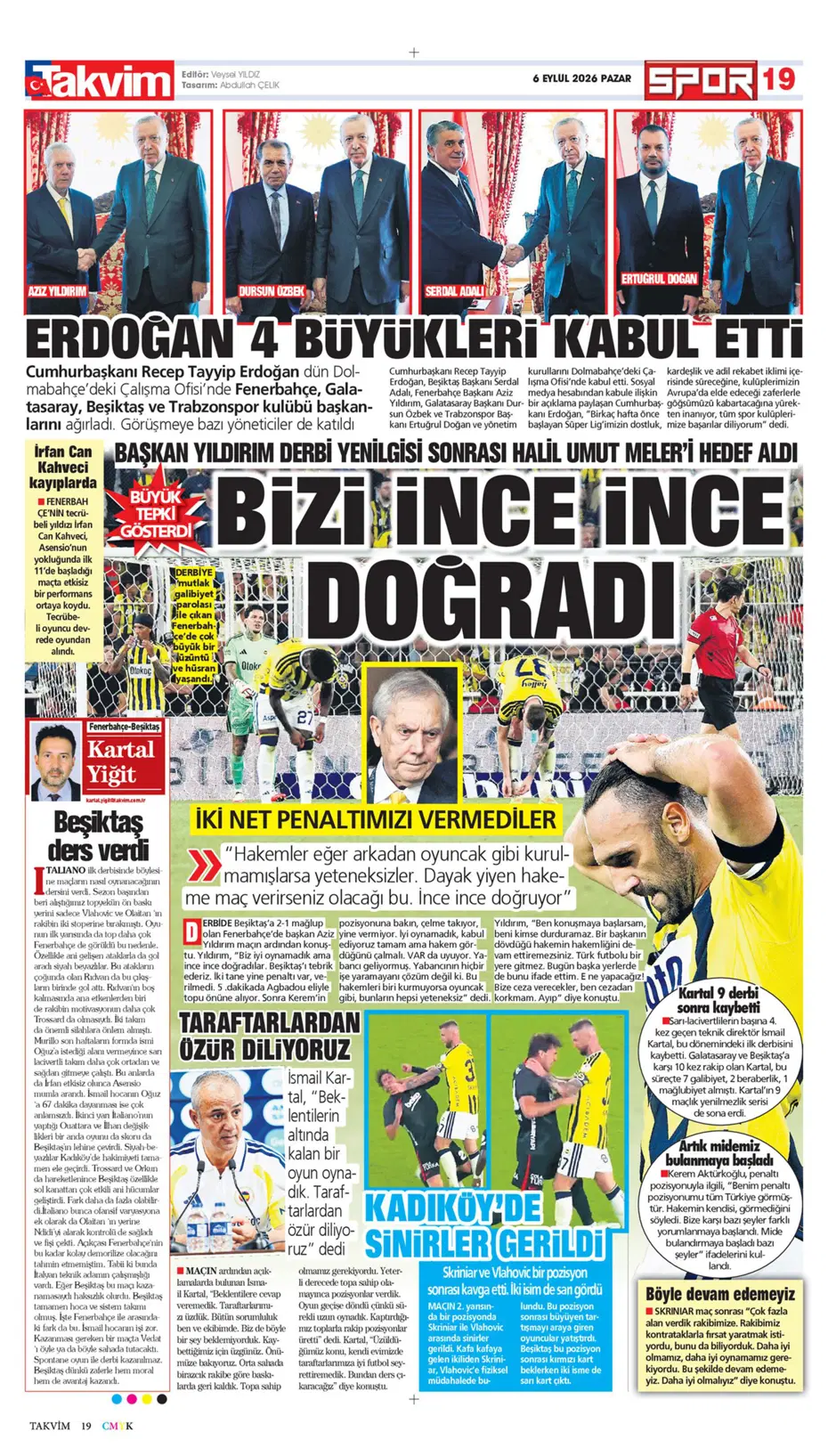 "Kadıköy'ün kralı Kartal" | Sporun manşetleri - 25 "Kadıköy'ün kralı Kartal" | Sporun manşetleri - 25