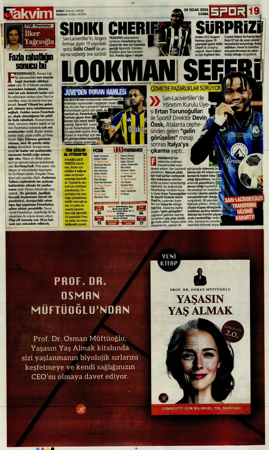 "Galatasaray'ın Gueye transferi tamam" | Sporun manşetleri - 34