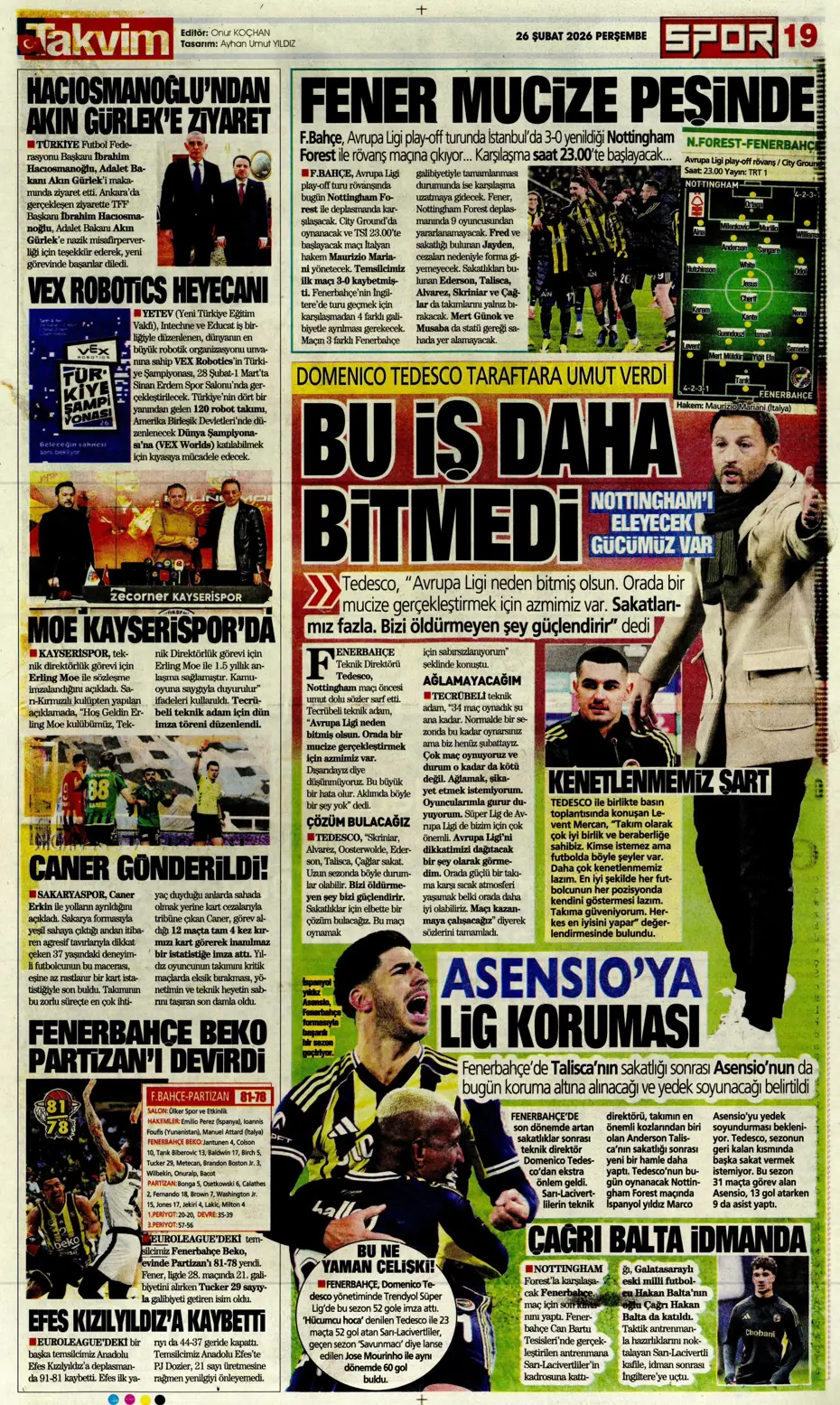 "Galatasaray kabustan zafer çıkardı" | Sporun manşetleri - 17