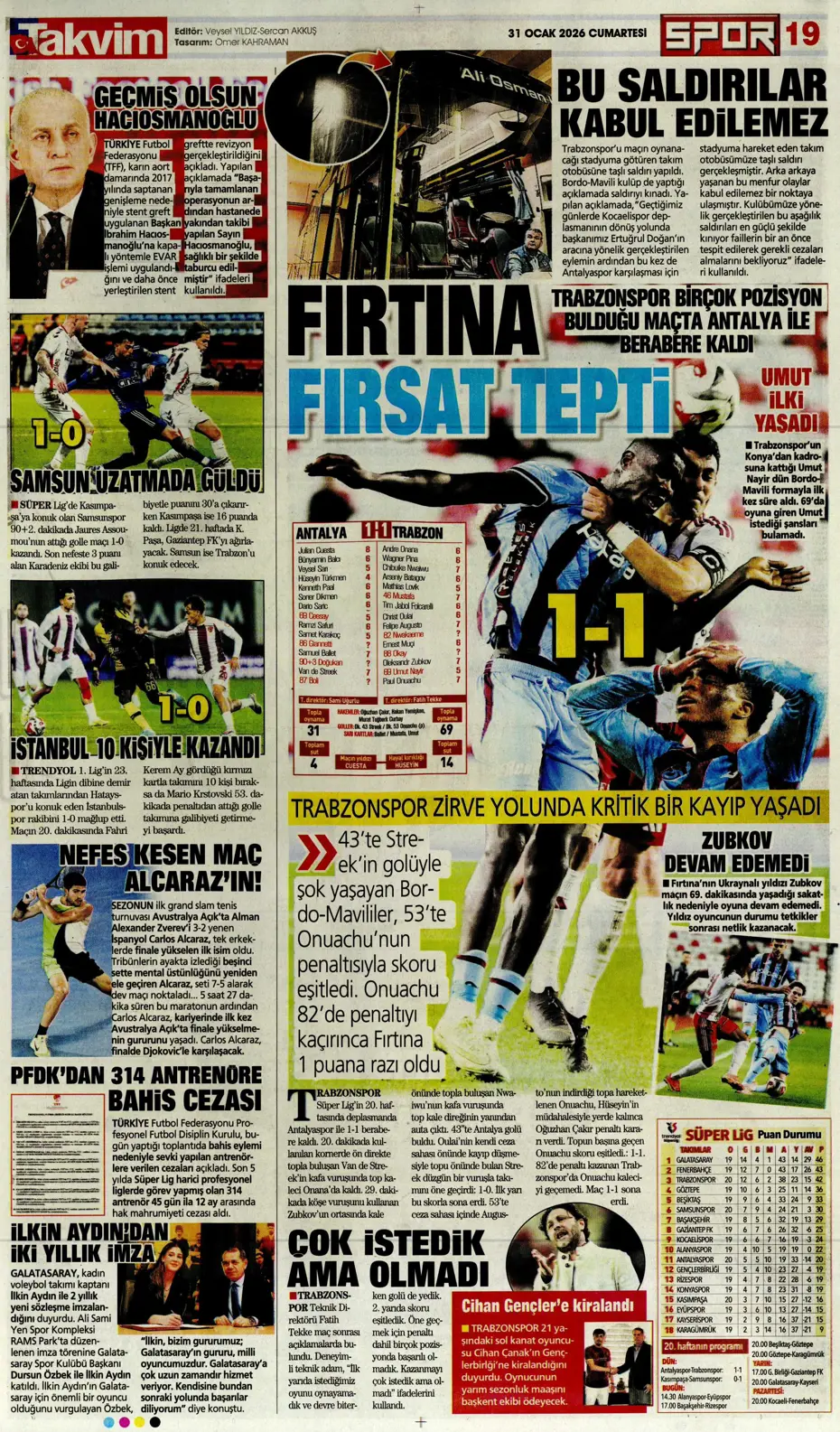 "Lookman, Fenerbahçe'de" | Sporun manşetleri - 16