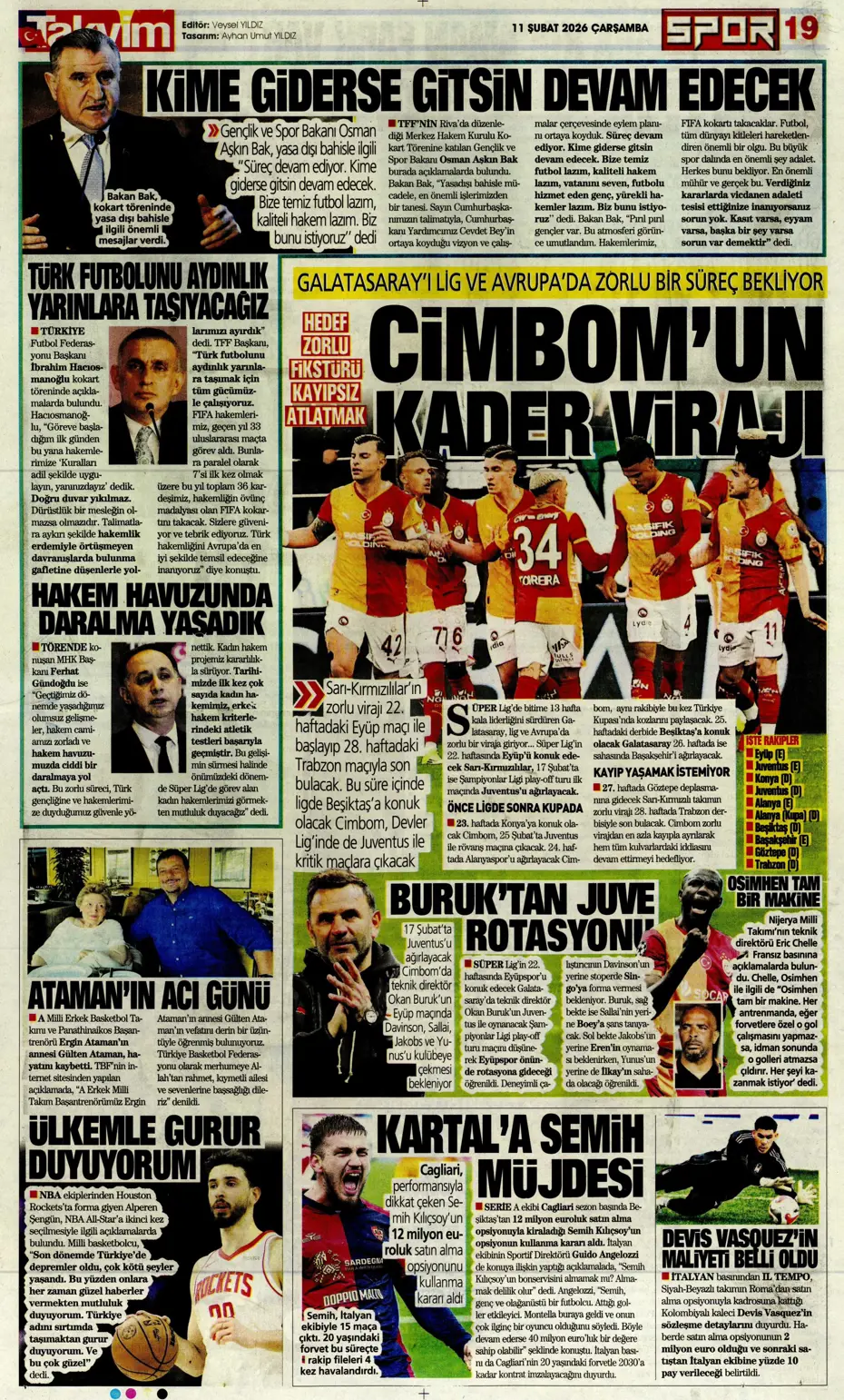 "Lemina ve Icardi için Galatasaray'dan kesin karar çıktı" | Sporun manşetleri - 11 "Lemina ve Icardi için Galatasaray'dan kesin karar çıktı" | Sporun manşetleri - 11