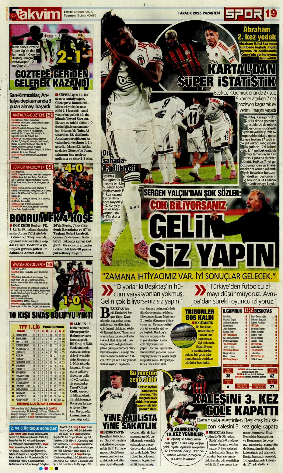 "Kadıköy'de 30 milyarlık dev buluşma" | Sporun manşetleri - 5