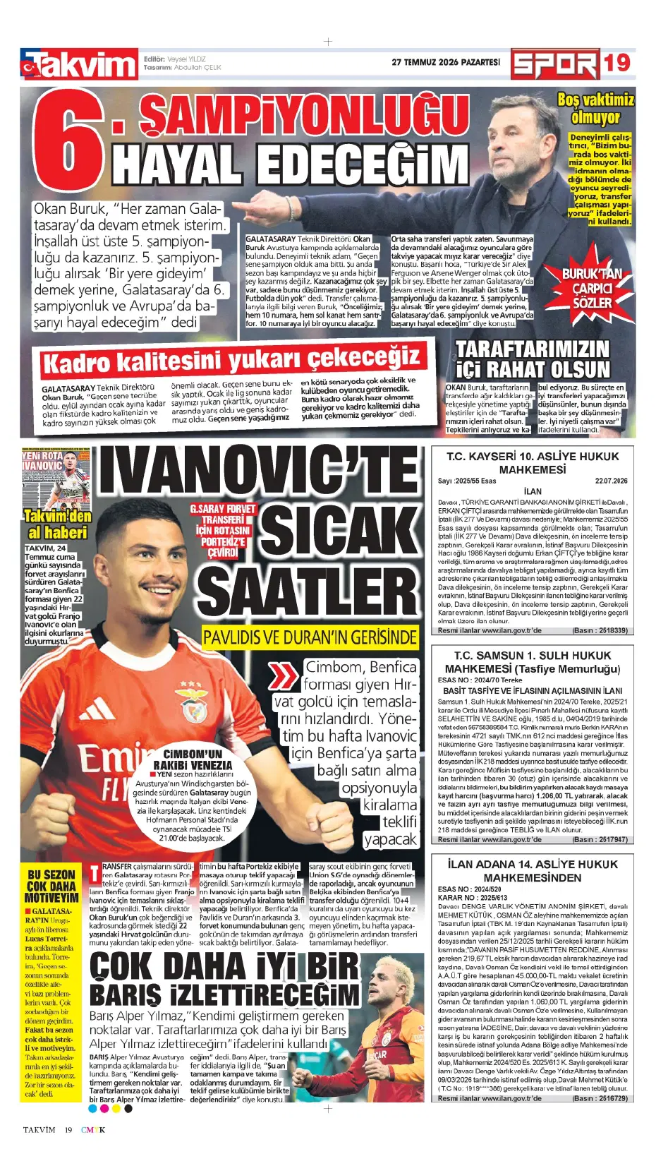 Transferde Günay Güvenç bombası patlamak üzere | Sporun manşetleri - 13