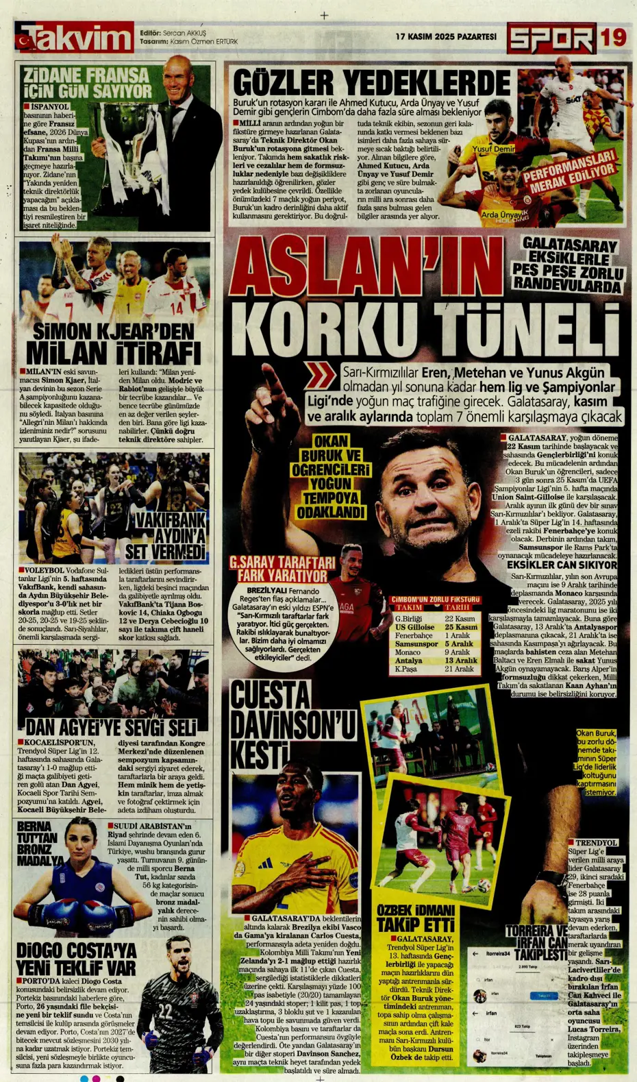 "Tedesco ilk bileti kesti: "Kendine takım bul" | Sporun manşetleri - 3 "Tedesco ilk bileti kesti: "Kendine takım bul" | Sporun manşetleri - 3