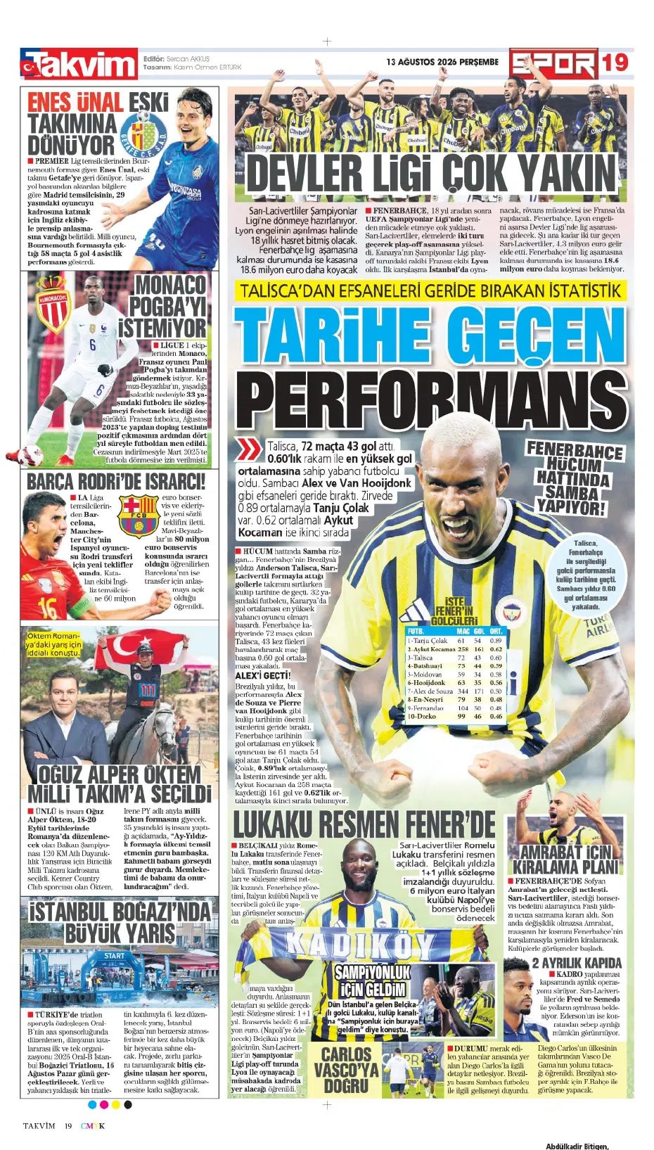 Yüksel Yıldırım, Fenerbahçe'den flaş bir transfer yapıyor | Sporun manşetleri - 13 Yüksel Yıldırım, Fenerbahçe'den flaş bir transfer yapıyor | Sporun manşetleri - 13