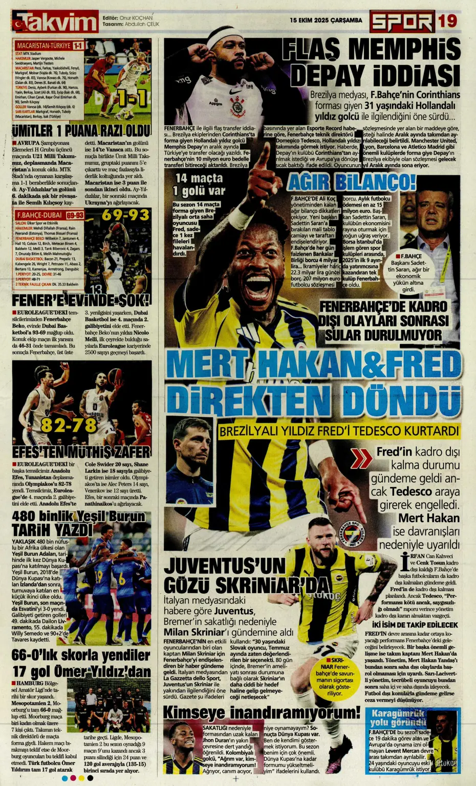 "Gürcistan'a dünyayı dar ettik" | Sporun manşetleri - 4