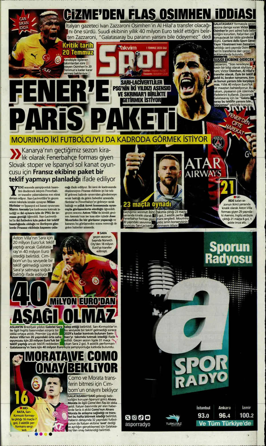 "Fenerbahçe'den Thomas Partey operasyonu" | Sporun manşetleri - 3
