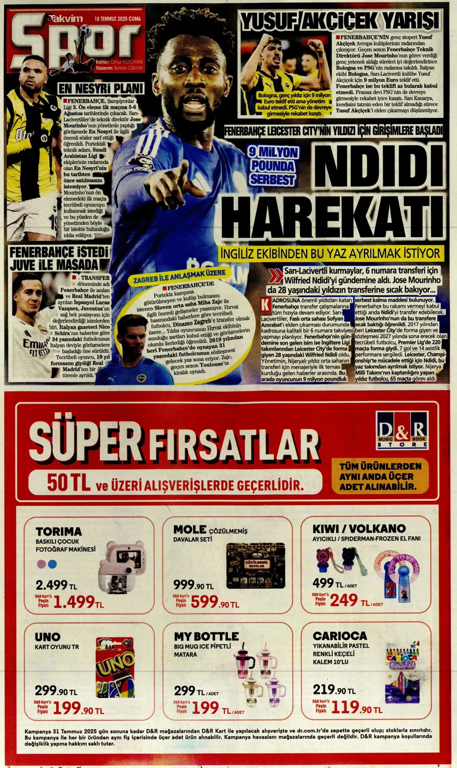 "Fenerbahçe'ye En-Nesyri piyangosu" | Sporun manşetleri - 3