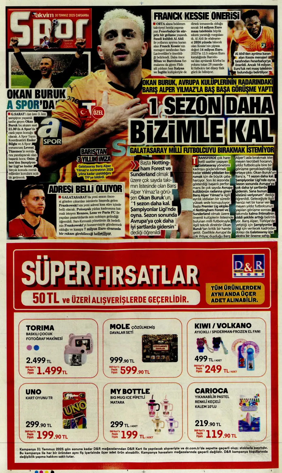 "Beşiktaş'ta Sergen Yalçın ve Mancini bombası" | Sporun manşetleri - 3