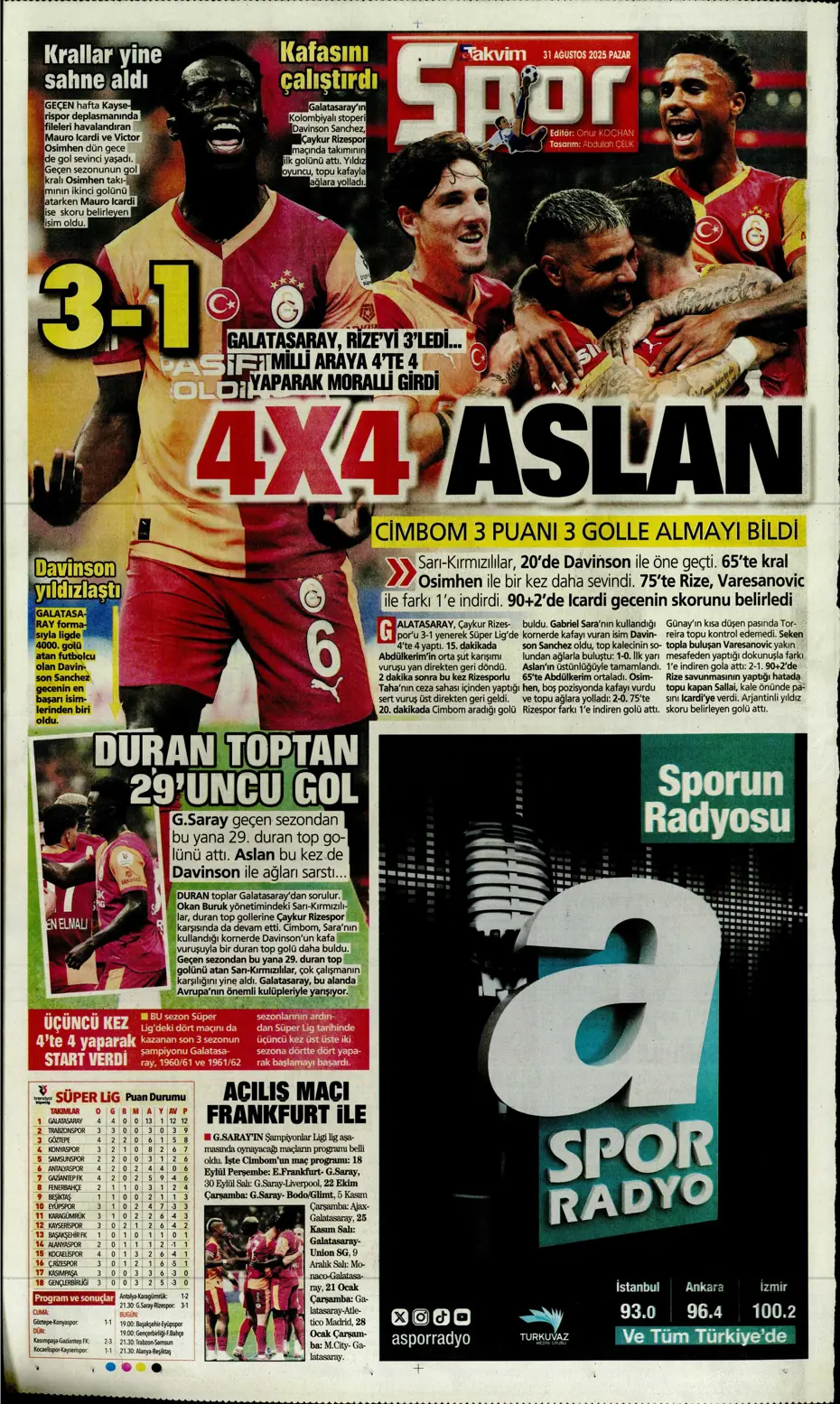 "Roger Schmidt'ten Fenerbahçe kararı" | Sporun manşetleri - 3
