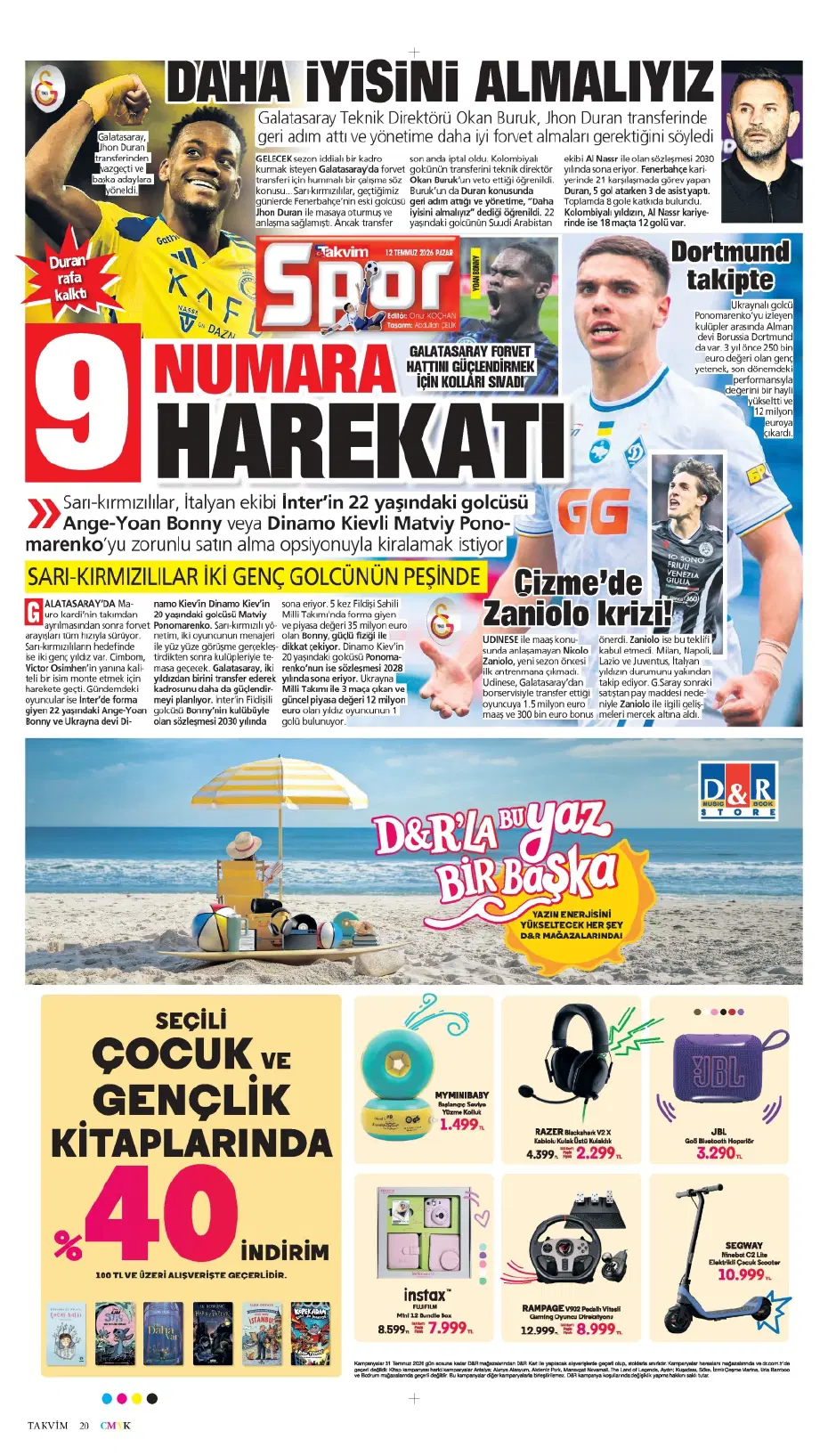 Galatasaray'a 50 milyon euroluk yıldız! İlk görüşme gerçekleşti | Sporun manşetleri - 25