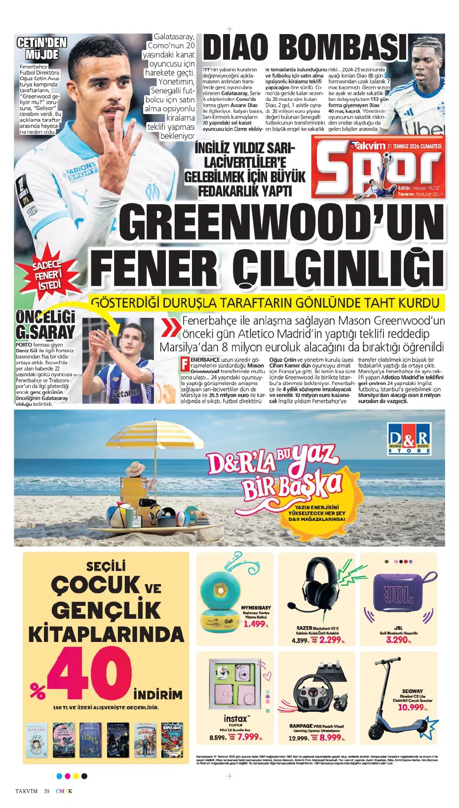 Kerem Aktürkoğlu için rekor teklif | Sporun manşetleri - 25