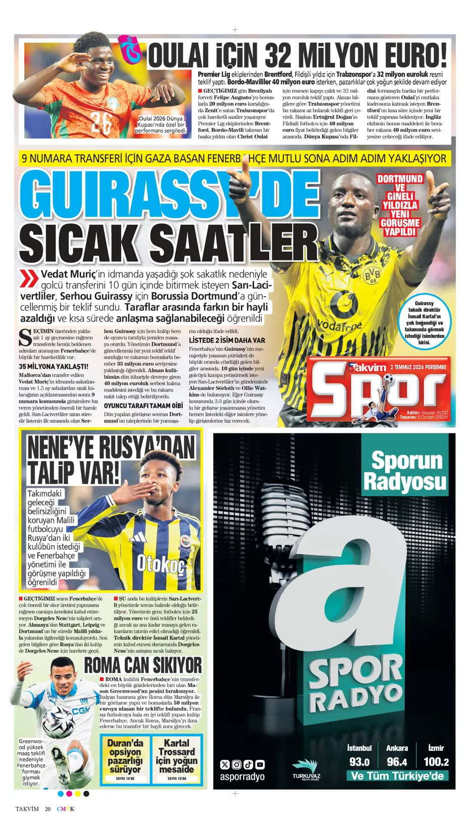 Fenerbahçe'den şok Malang Sarr kararı! Anlaşma sağlanmışken yüz çevrildi | Sporun manşetleri - 25 Fenerbahçe'den şok Malang Sarr kararı! Anlaşma sağlanmışken yüz çevrildi | Sporun manşetleri - 25