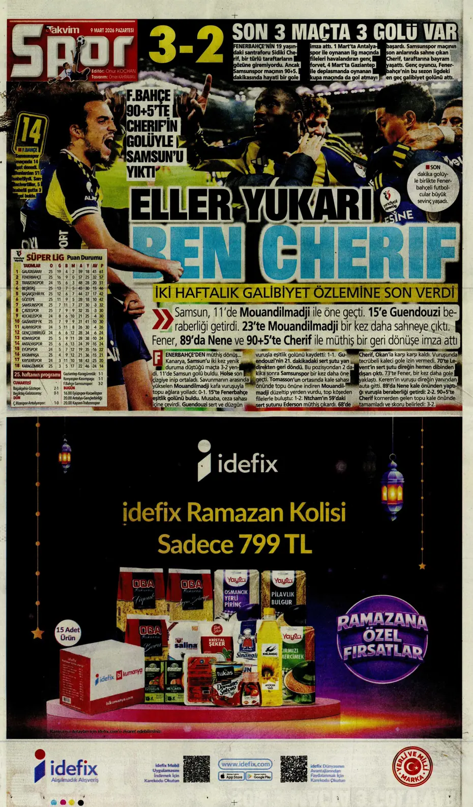 "Eller yukarı! Ben Cherif" | Sporun manşetleri - 39
