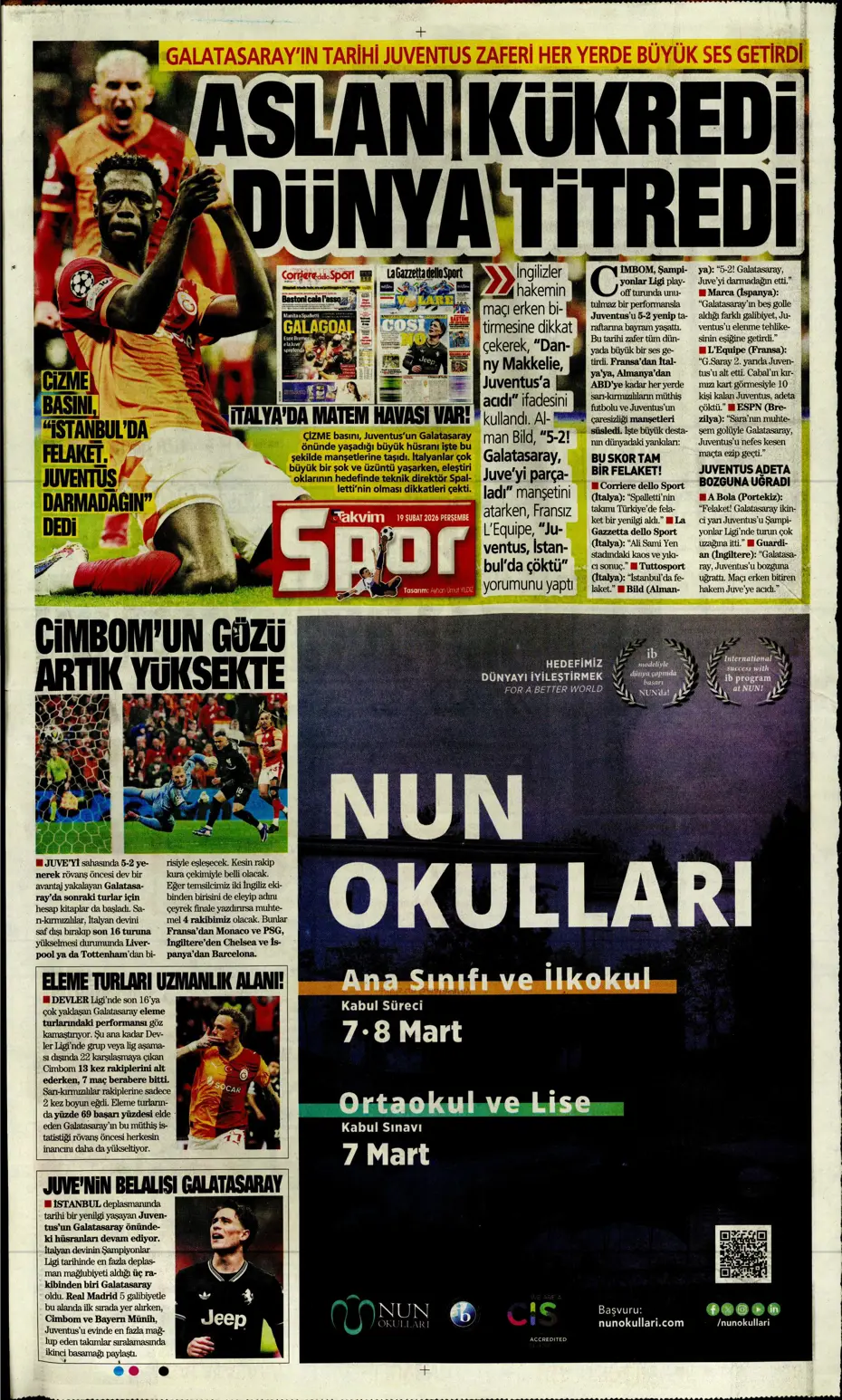 "Napoli'den Galatasaray'a Noa Lang için görülmemiş jest" | Sporun manşetleri - 30