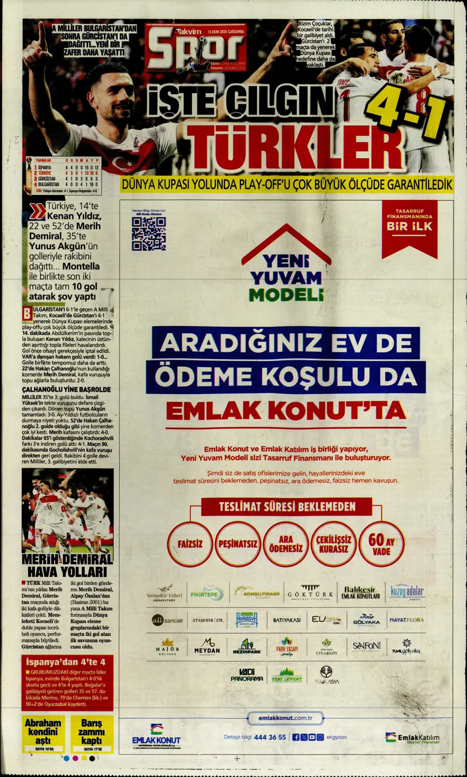 "Gürcistan'a dünyayı dar ettik" | Sporun manşetleri - 3