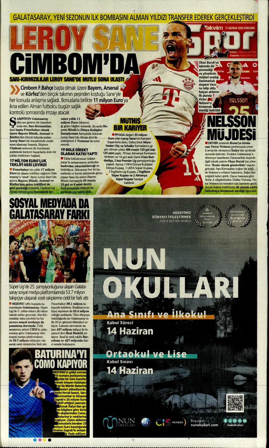 "Osimhen'in yerine En-Nesyri" | Sporun manşetleri - 2