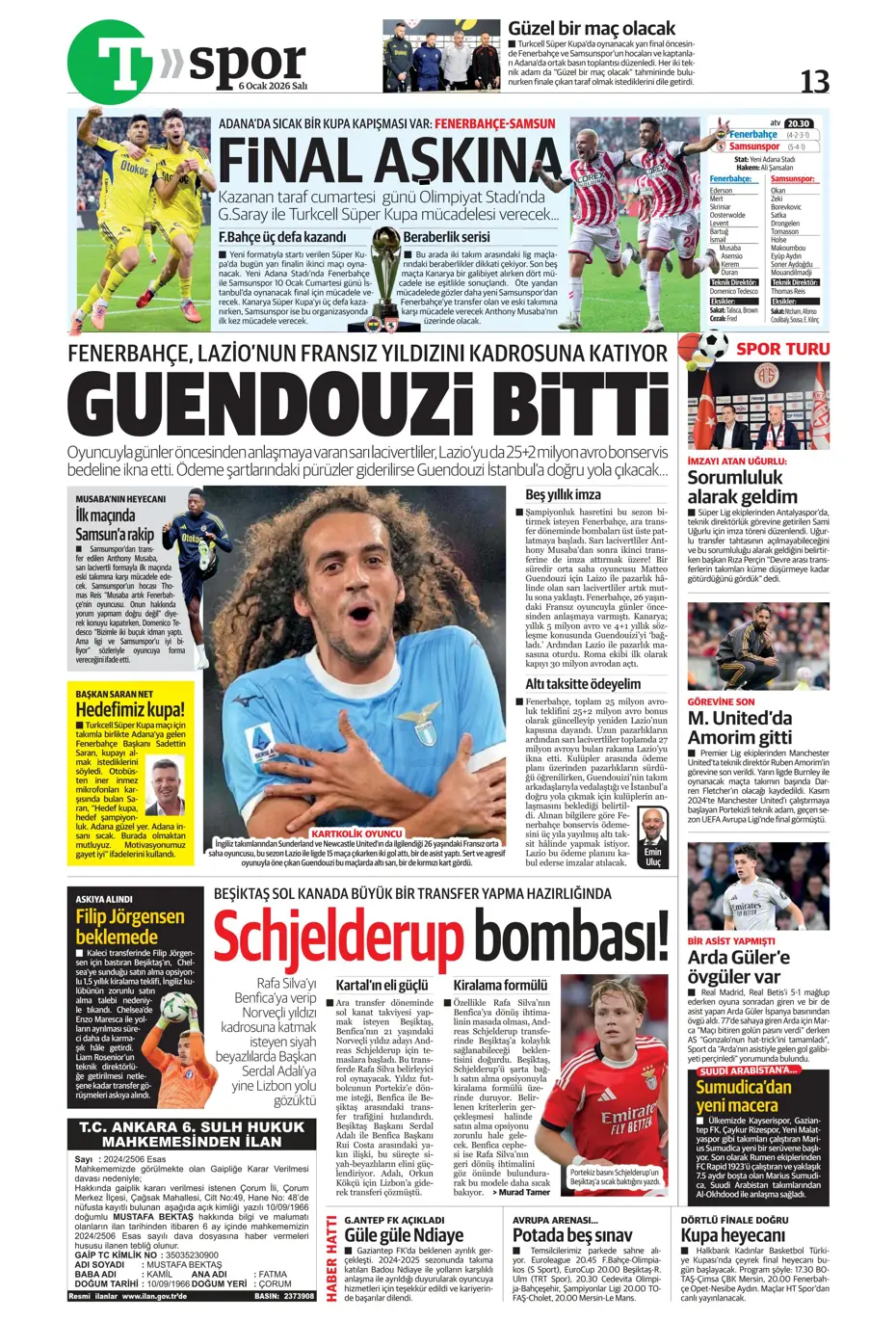"Lookman Afrika Kupası'ndan direkt İstanbul'a" | Sporun manşetleri - 27 "Lookman Afrika Kupası'ndan direkt İstanbul'a" | Sporun manşetleri - 27