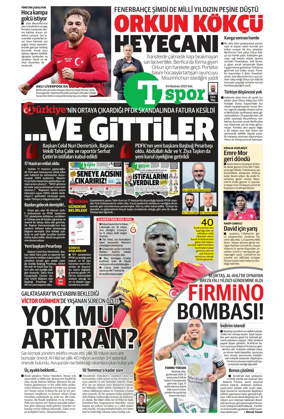 "Victor Osimhen'de son 16 gün" | Sporun manşetleri - 2
