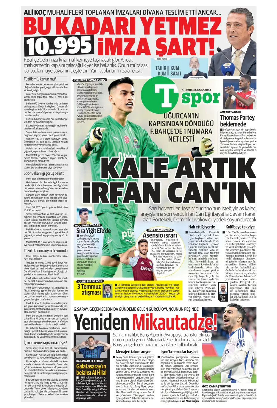 "Jhon Duran'ın ilk kurbanı belli oldu" | Sporun manşetleri - 2