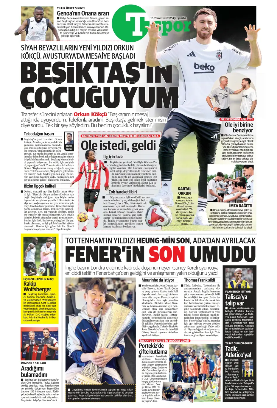 "Sofyan Amrabat'tan şok eden tavır" | Sporun manşetleri - 2