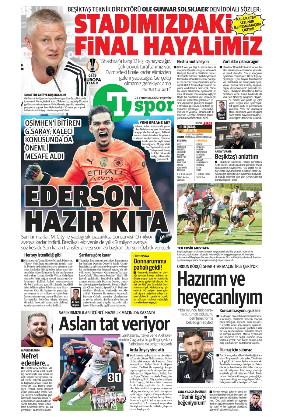 "Enzo Millot Aslan oluyor" | Sporun manşetleri - 4