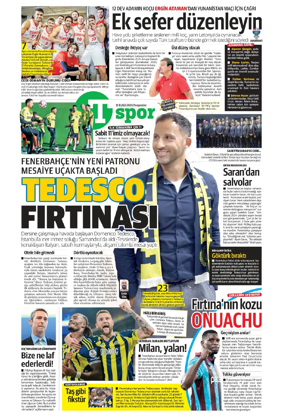 "Laporte ile mutlu son" | Sporun manşetleri - 2