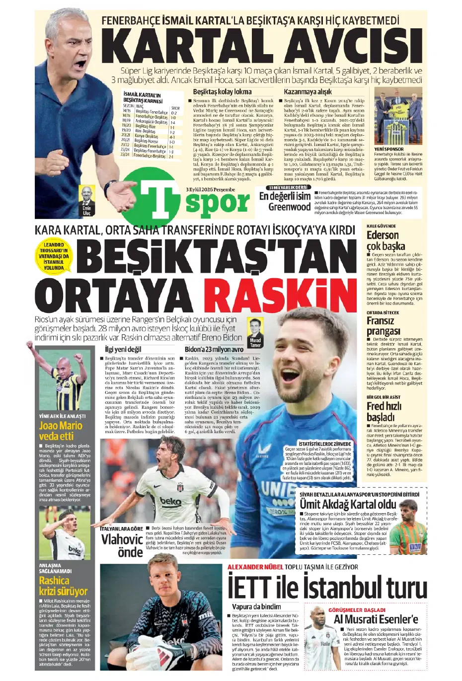 Can Uzun derken 2 isim daha! Fenerbahçe'den son gün bombaları | Sporun manşetleri - 15 Can Uzun derken 2 isim daha! Fenerbahçe'den son gün bombaları | Sporun manşetleri - 15