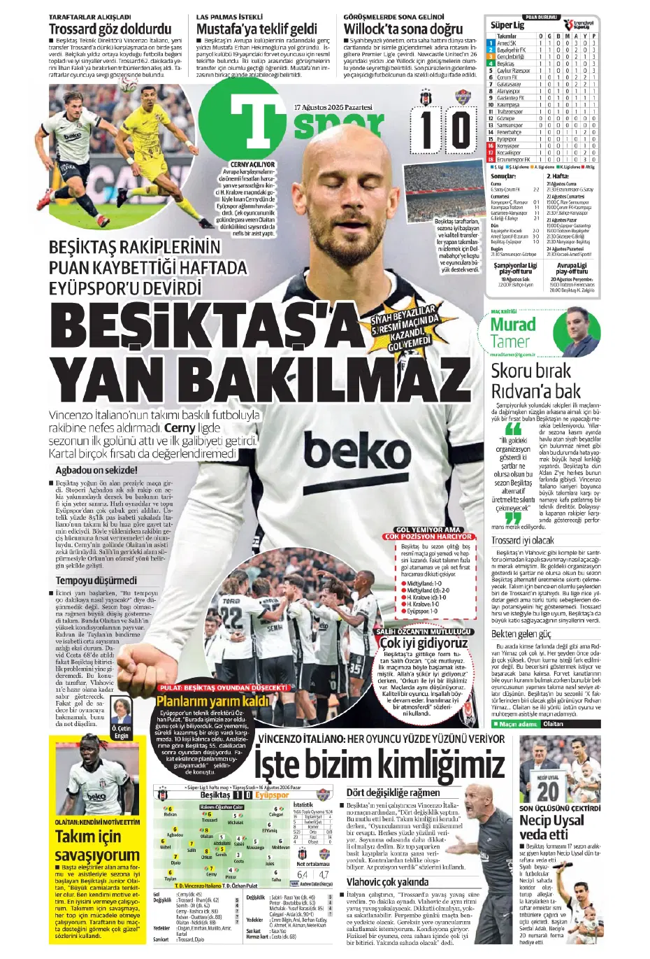 Fenerbahçe'de 2. kaptan Hakan Çalhanoğlu | Sporun manşetleri - 15 Fenerbahçe'de 2. kaptan Hakan Çalhanoğlu | Sporun manşetleri - 15