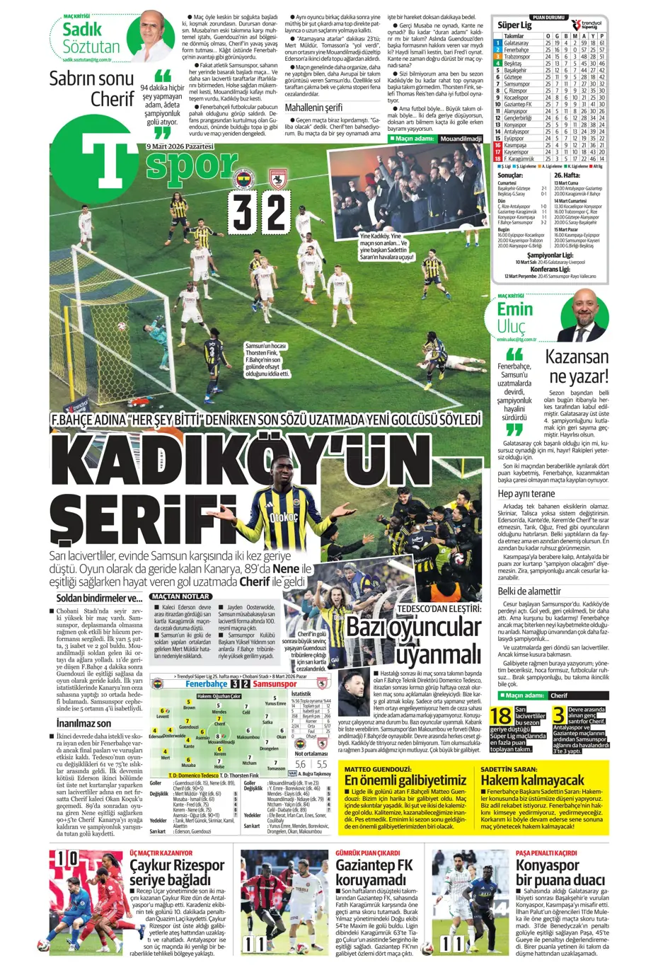 "Eller yukarı! Ben Cherif" | Sporun manşetleri - 12