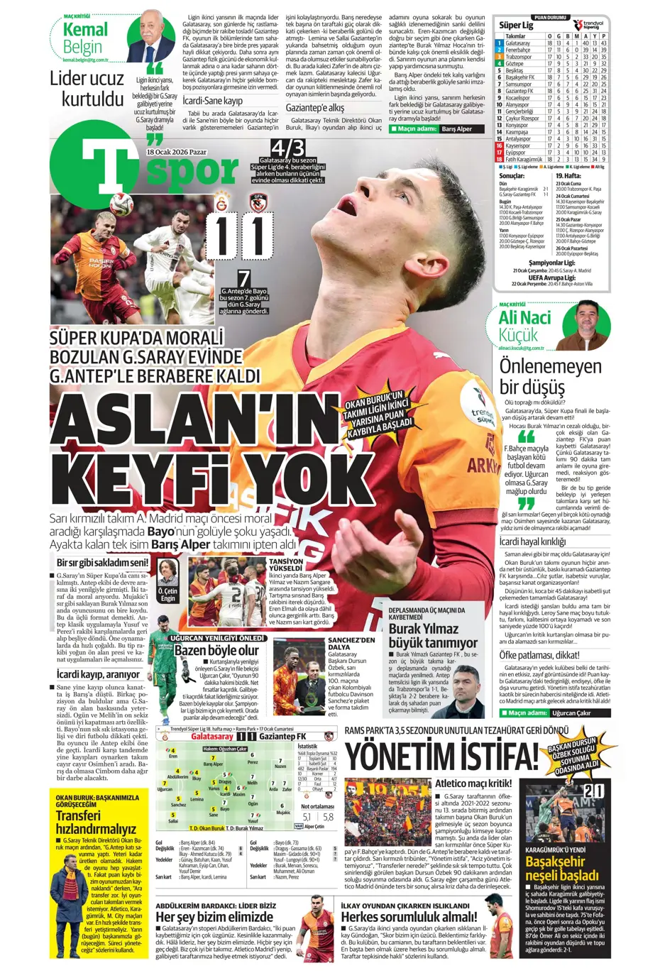 "Galatasaray'dan Gaziantep maçı sonrası transfer: Gemileri yaktı" | Sporun manşetleri - 18