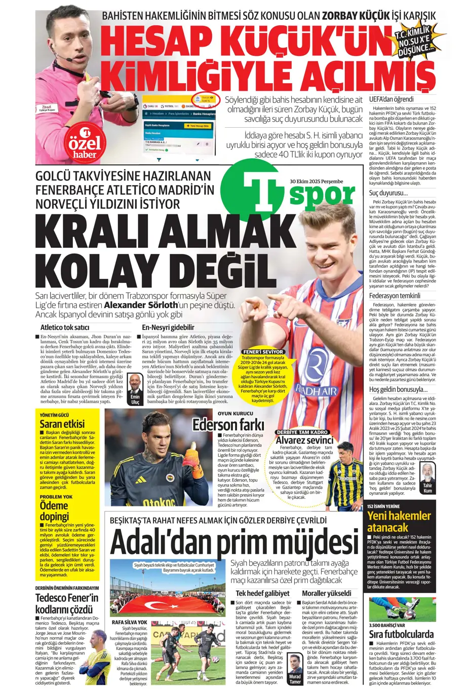 "Talisca teklife "Evet" dedi" | Sporun manşetleri - 2