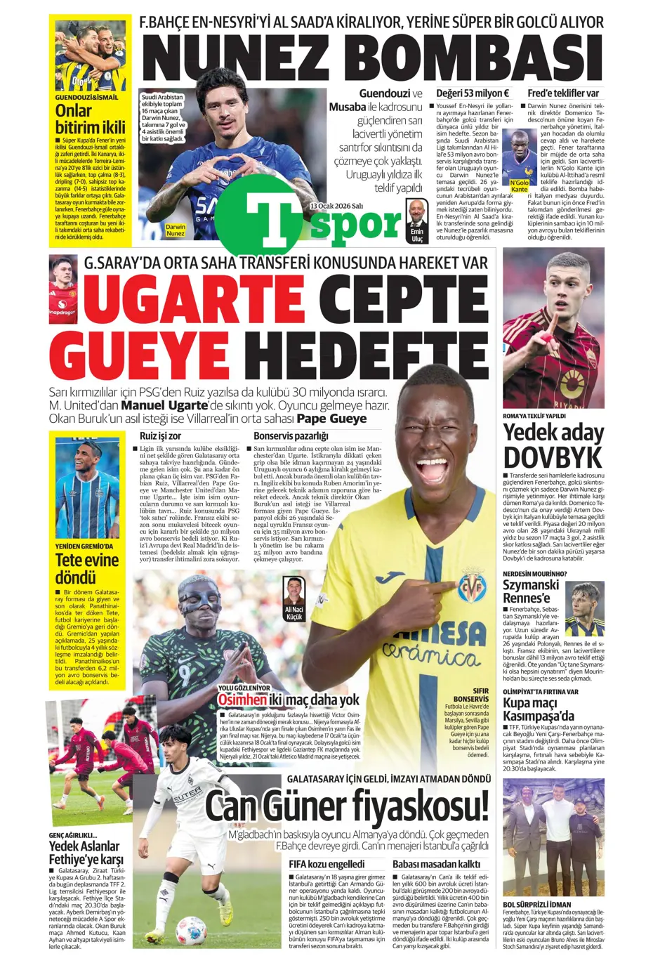 "Elveda! Fenerbahçe'de 20 milyon euroluk ayrılık" | Sporun manşetleri - 34