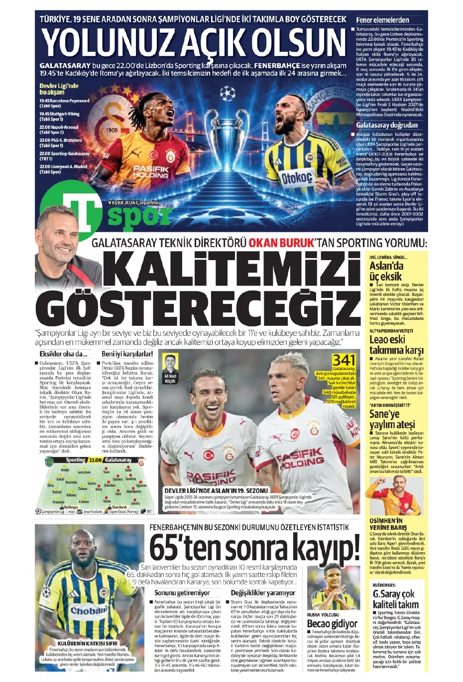Ve Galatasaray'da anlaşma tamam, 4 yıllık imza: Resmi açıklama an meselesi | Sporun manşetleri - 12 Ve Galatasaray'da anlaşma tamam, 4 yıllık imza: Resmi açıklama an meselesi | Sporun manşetleri - 12